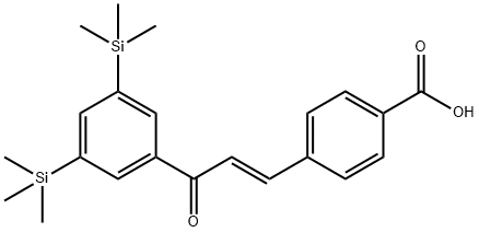 4-(3-(3,5-bis(trimethylsilyl)phenyl)-3-oxo-1-propenyl)benzoic acid