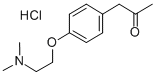 2-Propanone, 1-(4-(2-(dimethylamino)ethoxy)phenyl)-, monohydrochloride