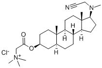 Ethanaminium, 2-(((3-beta,5-alpha,17-beta)-17-((cyanomethyl)methylamin o)androstan-3-yl)oxy)-N,N,N-trimethyl-2-oxo-, chloride