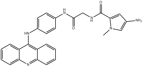 N-(2-((4-(9-acridinylamino)phenyl)amino)-2-oxoethyl)-4-amino-1-methyl-1H-pyrrole-2-carboxamide