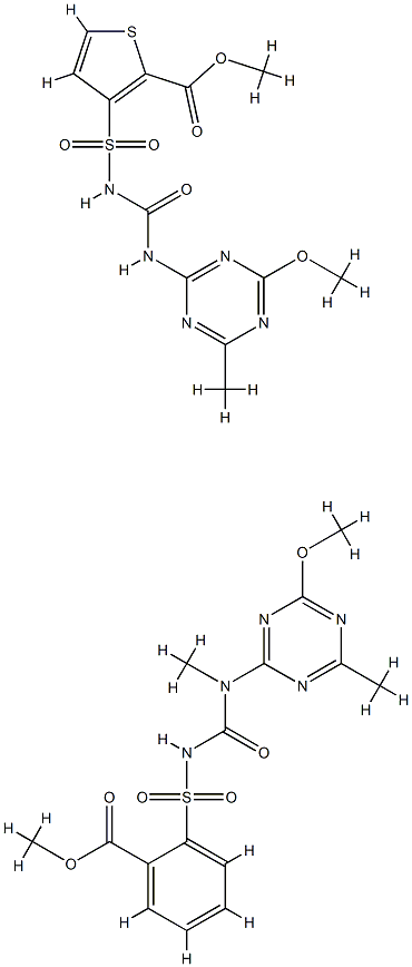 methyl 3-[(4-methoxy-6-methyl-1,3,5-triazin-2-yl)carbamoylsulfamoyl]th iophene-2-carboxylate, methyl 2-[[(4-methoxy-6-methyl-1,3,5-triazin-2- yl)-methyl-carbamoyl]sulfamoyl]benzoate