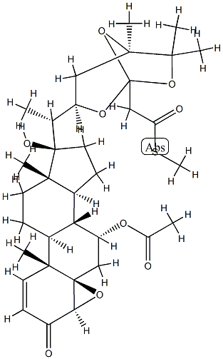 (17R,22R,24R)-7α-Acetoxy-4β,5β-epoxy-17-hydroxy-22,24,25-[2-[(methylthio)carbonyl]ethylidynetrisoxy]ergost-1-en-3-one