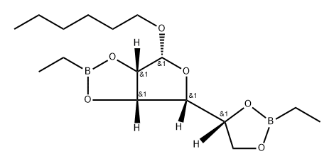 beta-d-Mannofuranoside, hexyl, cyclic 2,3:5,6-bis(ethylboronate)
