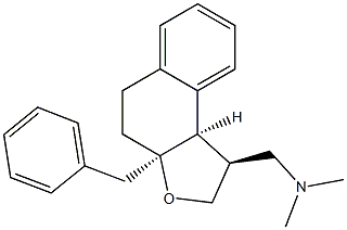 3-benzyl-1-(dimethylaminomethyl)-1,2,3,4,5,9-hexahydronaphtho(2-1b)furan