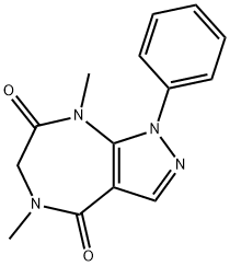 1-phenyl-5,8-dimethyl-1,4,5,6,7,8-hexahydropyrazolo(3,4-e)(1,4)diazepin-4,7-dione