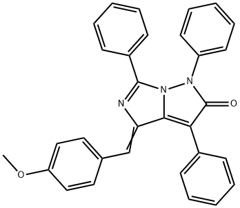 1H-Imidazo[1,5-b]pyrazol-2(4H)-one,  4-[(4-methoxyphenyl)methylene]-1,3,6-triphenyl-