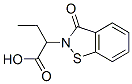 1,2-Benzisothiazole-2(3H)-acetic  acid,  -alpha--ethyl-3-oxo-