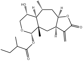 (3aR)-3aα,4,4a,5,7,8,8aα,9,10,10aβ-Decahydro-3-methylene-4aβ,9α-dimethyl-8α-hydroxy-5α-(2-methylbutanoyloxy)furo[2',3':5,6]cyclohepta[1,2-c]pyran-2(3H)-one
