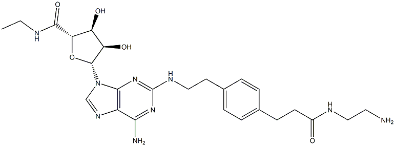 2-((2-aminoethylamino)carbonylethylphenylethylamino)-5'-N-ethylcarboxamidoadenosine