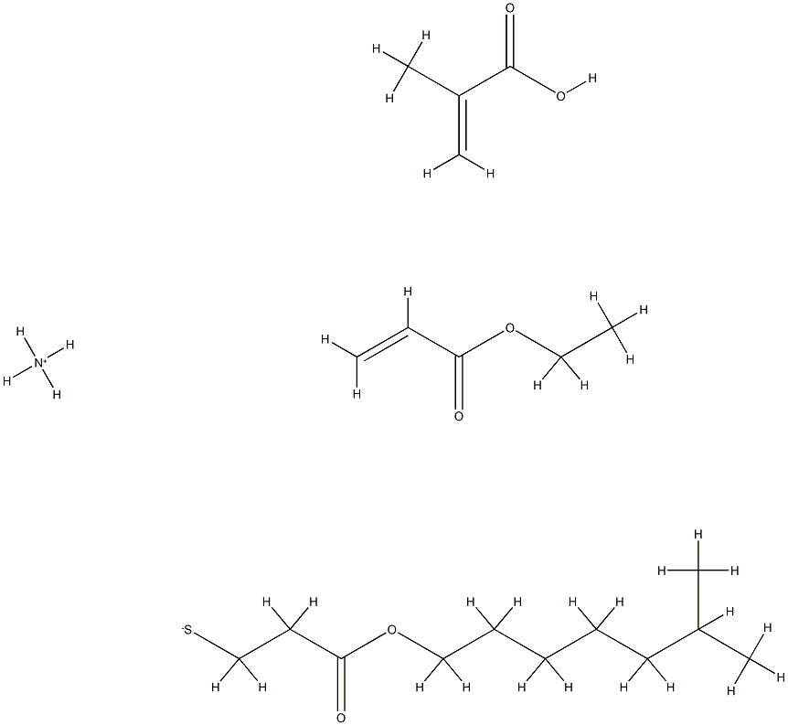 2-Propenoic acid, 2-methyl-, telomer with ethyl 2-propenoate and isooctyl 3-mercaptopropanoate, ammonium salt