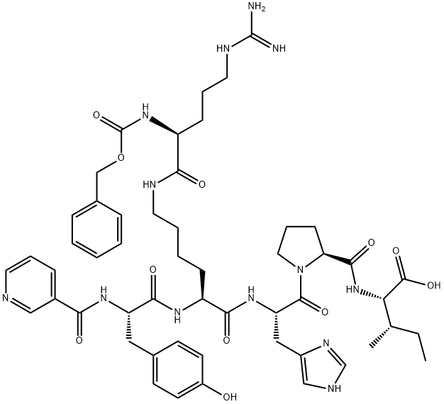CGP 42112;NΑ-NICOTINOYL-TYR-(NΑ-CBZ-ARG)-LYS-HIS-PRO-ILE