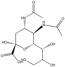 N-acetyl-4-deoxy-4-acetamidoneuraminic acid