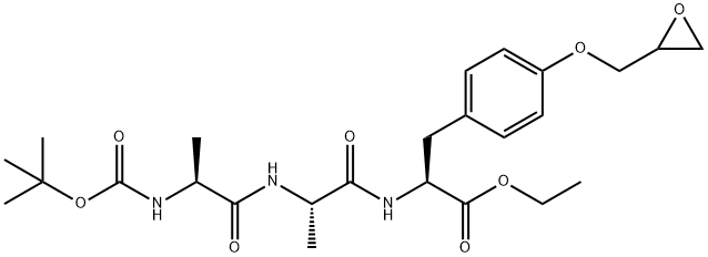 N-(tert-butoxycarbonyl)alanyl-alanyl-O'-(2,3-epoxypropyl)tyrosine ethyl ester