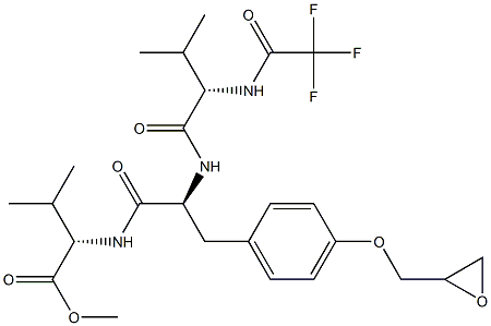 N-(trifluoroacetyl)valyl-O'-(2,3-epoxypropyl)tyrosyl-valine methyl ester