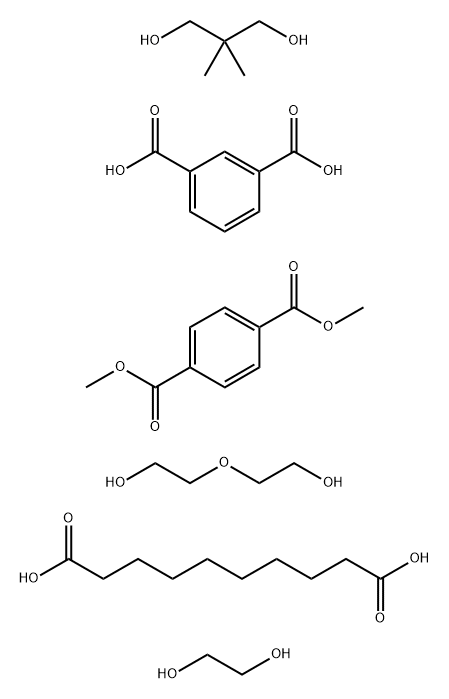 1,3-Benzenedicarboxylic acid, polymer with decanedioic acid, dimethyl 1,4-benzenedicarboxylate, 2,2-dimethyl-1,3-propanediol, 1,2-ethanediol and 2,2-oxybisethanol