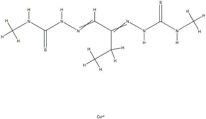 copper (II) ethylglyoxal bis(N(4)-methylthiosemicarbazone)