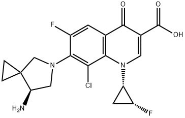 7-[(7S)-7-氨基-5-氮杂螺[2.4]庚烷-5-基]-8-氯-6-氟-1-[(1S,2R)-2-氟环丙基]-1,4-二氢-4-氧代-3-喹啉甲酸