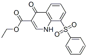 3-Quinolinecarboxylic  acid,  1,4-dihydro-4-oxo-8-(phenylsulfonyl)-,  ethyl  ester
