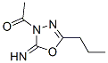 1,3,4-Oxadiazol-2(3H)-imine, 3-acetyl-5-propyl- (9CI)