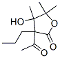 2(3H)-Furanone,  3-acetyldihydro-4-hydroxy-4,5,5-trimethyl-3-propyl-  (9CI)