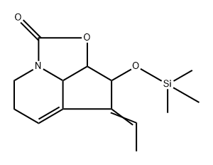 1H-2-Oxa-7a-azacyclopent[cd]inden-1-one,  4-ethylidene-2a,3,4,6,7,7b-hexahydro-3-[(trimethylsilyl)oxy]-,  [2aS-(2a-alpha-,3-alpha-,4Z,7b-alpha-)]-