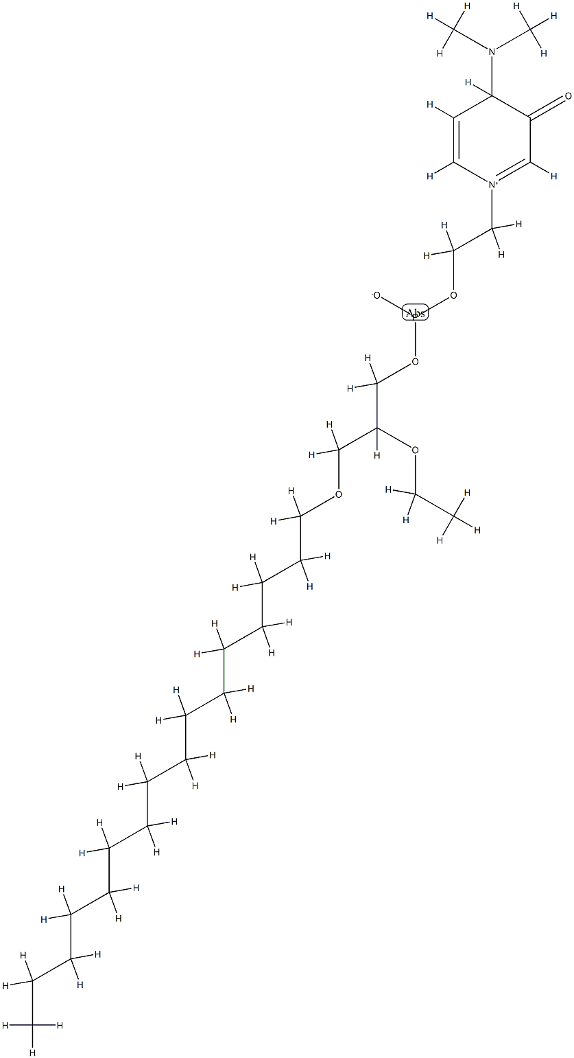 1-O-hexadecyl-2-O-ethyl-rac-glycero-3-phosphoric acid 4-(N,N-dimethylamino)-pyridinium ethylester