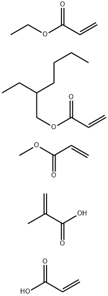 2-Propenoic acid, 2-methyl-, polymer with 2-ethylhexyl 2-propenoate, ethyl 2-propenoate, methyl 2-propenoate and 2-propenoic acid