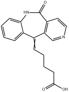 Pentanoic acid, 5-(5,6-dihydro-5-oxo-11H-pyrido(4,3-c)(1)benzazepin-11 -ylidene)-