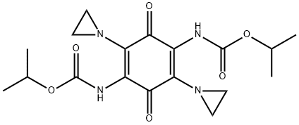 (2,5-Bis(1-aziridinyl)-3,6-dioxo-1,4-cyclohexadiene-1,4-diyl)biscarbam ic acid, bis(1-methylethyl) ester