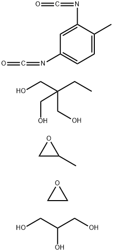 1,2,3-Propanetriol, polymer with 2,4-diisocyanato-1-methylbenzene, 2-ethyl-2-(hydroxymethyl)-1,3-propanediol, methyloxirane and oxirane