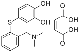 1,2-Benzenediol, 4-((2-((dimethylamino)methyl)phenyl)thio)-, (Z)-2-but enedioate (1:1) (salt)