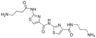 4-Thiazolecarboxamide, 2-((4-amino-1-oxobutyl)amino)-N-(4-(((3-aminopr opyl)amino)carbonyl)-2-thiazolyl)-