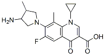 7-(3-amino-4-methyl-1-pyrrolidinyl)-1-cyclopropyl-1,4-dihydro-6-fluoro-8-methyl-4-oxoquinoline-3-carboxylic acid