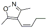 Isoxazole, 4-(1-butenyl)-3,5-dimethyl-, (Z)- (9CI)