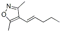 Isoxazole, 3,5-dimethyl-4-(1-pentenyl)-, (E)- (9CI)