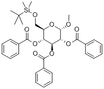 甲基 6-O-[(叔丁基)二甲基硅烷基]-ALPHA-D-吡喃葡萄糖苷三苯甲酸酯