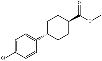 Cyclohexanecarboxylic acid, 4-(4-chlorophenyl)-, methyl ester,trans-