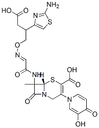 7-(2-(2-aminothiazole-4-yl)-2-(1-carboxy-1-methyl)ethoxyiminoacetamido)-3-(3-hydroxy-4-pyridon-1-yl)methyl-3-cephem-4-carboxylic acid