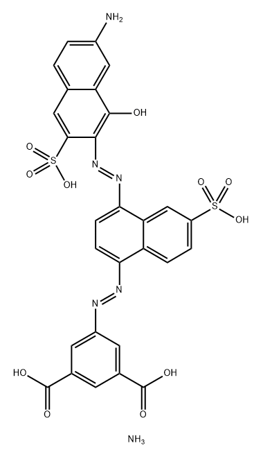 1,3-Benzenedicarboxylic acid, 5-4-(7-amino-1-hydroxy-3-sulfo-2-naphthalenyl)azo-6-sulfo-1-naphthalenylazo-, tetraammonium salt