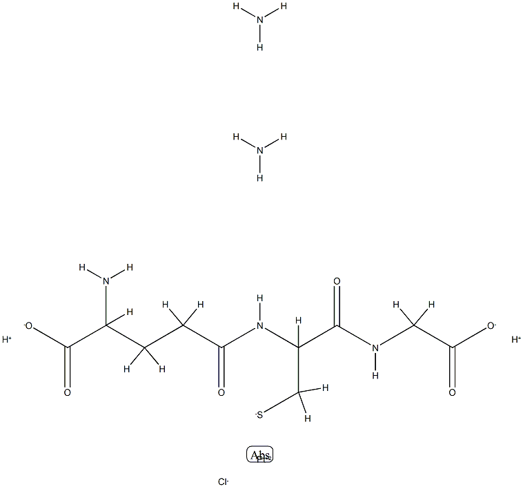 Platinate(2-), diamminechloro(N-(N-L-gamma-glutamyl-L-cysteinyl)glycin ato(3-)-S)-, dihydrogen, (SP-4-2)-