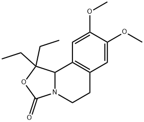 3H-Oxazolo[4,3-a]isoquinolin-3-one,  1,1-diethyl-1,5,6,10b-tetrahydro-8,9-dimethoxy-