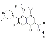 3-Quinolinecarboxylic acid, 1-cyclopropyl-8-(difluoroMethoxy)-6-fluoro-1,4-dihydro-7-(3-Methyl-1-piperazinyl)-4-oxo-, Monohydrochloride, (S)-