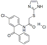 N-(2-benzoyl-4-chloro-phenyl)-2-(1H-imidazol-2-ylsulfanyl)acetamide hy drochloride