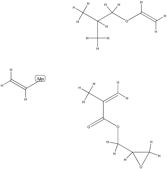 Chloroethene polymer with 1-(ethenyloxy)- 2-methylpropane and oxiranylmethyl 2-methyl-2-propenoate