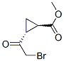 Cyclopropanecarboxylic acid, 2-(bromoacetyl)-, methyl ester, trans- (9CI)