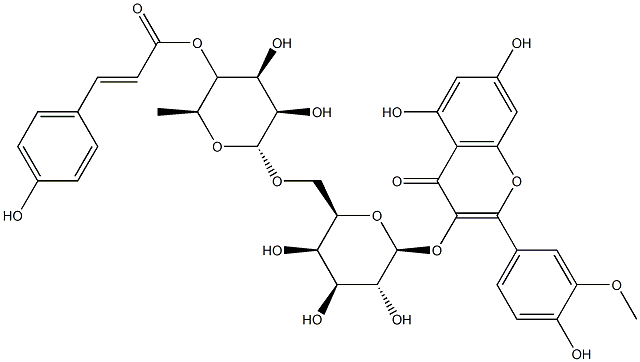 isorhamnetin 3-O-beta-(4'''-4-coumaroyl-alpha-rhamnosyl(1-6)galactoside)