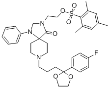 8-[4-(4-FLUOROPHENYL)-4,4-(ETHYLENDIOXY)BUTYL]-3-[2'-(2,4,6-TRIMETHYLPHENYLSULFONYLOXYETHYL)]-1-PHENYL-1,3,8-TRIAZASPIRO[4.5]DECAN-4-ONE