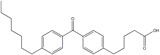 benzophenone-4'-heptyl-4-pentanoic acid