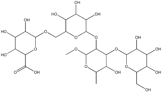 alpha-L-Mannopyranoside, methyl O-beta-D-glucopyranosyl-(1-3)-O-(O-bet a-D-glucopyranuronosyl-(1-6)-alpha-D-glucopyranosyl-(1-2))-6-deoxy-