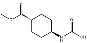 Cyclohexanecarboxylic acid, 4-(carboxyamino)-, 1-methyl ester, trans- (9CI)